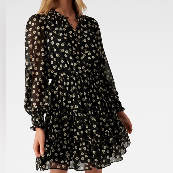 Ever New Hunter Tiered Skater Dress Size 4 - Picture 4 of 13